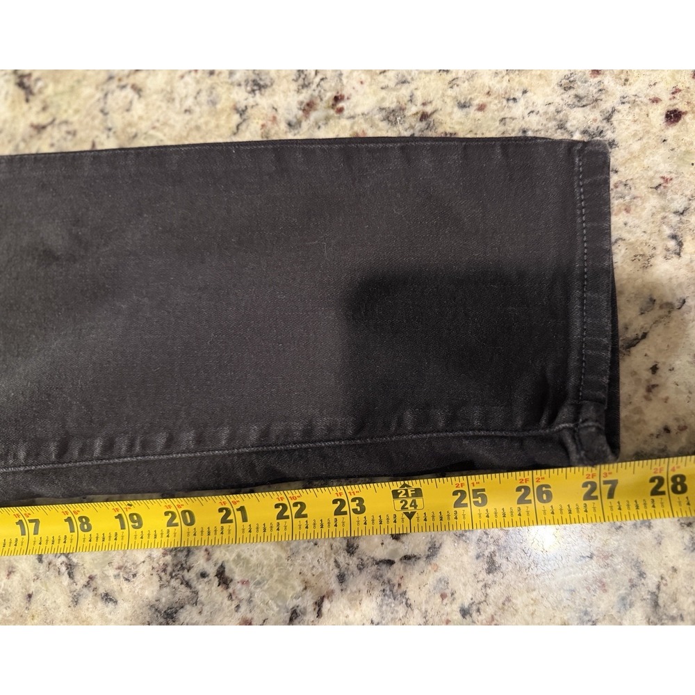 J. Crew 10" High-Rise Skinny Jeans Women's Size 33 Black Denim Stretch - Picture 6 of 7